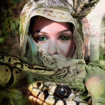 Arts numériques intitulée "Reptiles" par Dominique Taïbouni, Œuvre d'art originale, Photo montage