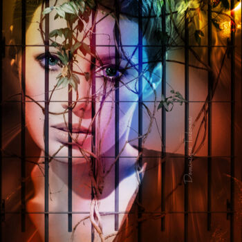 Digital Arts titled "Captivité" by Dominique Taïbouni, Original Artwork, Photo Montage