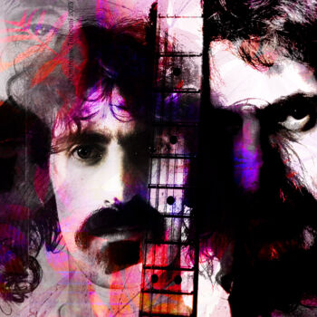 Artes digitais intitulada "Franck Zappa" por Dominique Taïbouni, Obras de arte originais, Foto Montagem