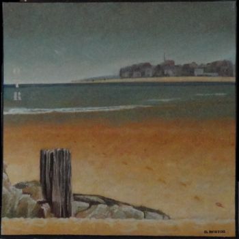 Peinture intitulée "Côté dunes" par Dominique Berton, Œuvre d'art originale, Autre
