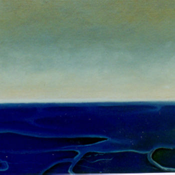 Malerei mit dem Titel "L'écorce de la mer" von Dominique Berton, Original-Kunstwerk