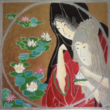 Peinture intitulée "Hibakusha I" par Dominique Berton, Œuvre d'art originale
