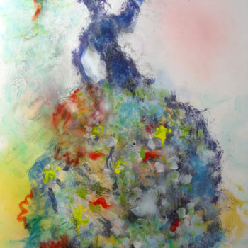 Schilderij getiteld "Danseuse espagnole…" door Dominique Bertrand, Origineel Kunstwerk, Acryl