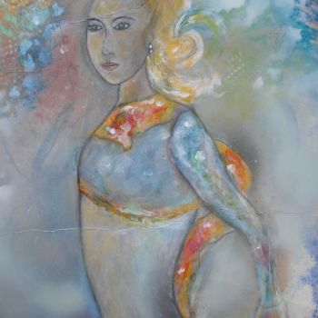 Peinture intitulée "danseuse classique" par Dominique Bertrand, Œuvre d'art originale, Pastel Monté sur Carton