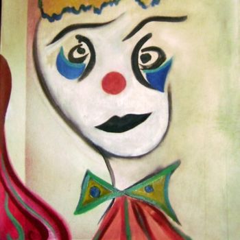 Peinture intitulée "sourire de clown" par Dominique Bertrand, Œuvre d'art originale, Acrylique
