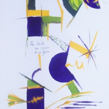 Malerei mit dem Titel "Forme et couleur" von Dominique Fouquart  Domy, Original-Kunstwerk