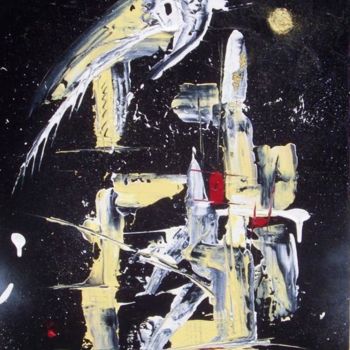 Painting titled "Hubble" by Dominique Fouquart  Domy, Original Artwork