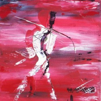 Painting titled "A la chasse" by Dominique Fouquart  Domy, Original Artwork