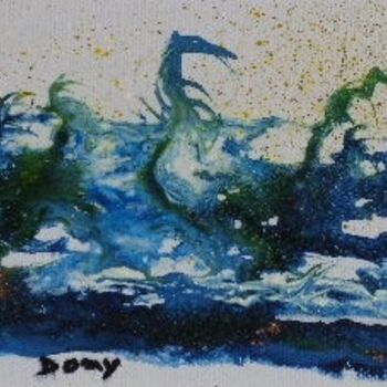 「Tempête sur la mer」というタイトルの絵画 Dominique Fouquart  Domyによって, オリジナルのアートワーク