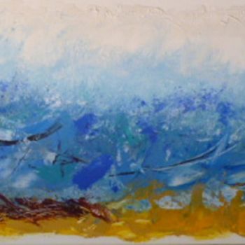 Painting titled "echoue-sur-le-sable…" by Dominique Fouquart  Domy, Original Artwork, Acrylic