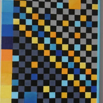 제목이 "carrés"인 미술작품 Dominique Gutmann로, 원작, 아크릴
