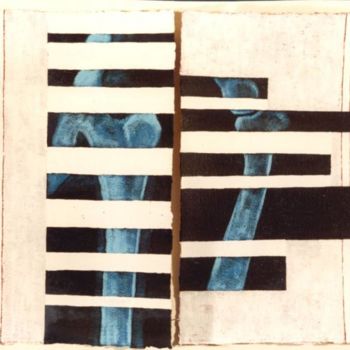 Pintura intitulada "Radiographie 5" por Dominique Marthouret, Obras de arte originais