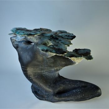 Sculpture titled "artbuste-keramik-12…" by Dominique Mosseray, Original Artwork, Ceramics