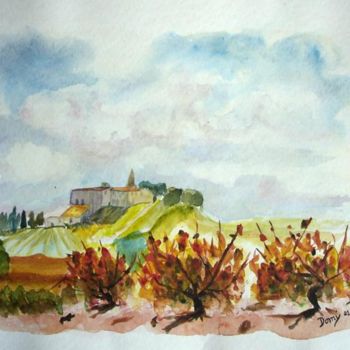 Painting titled "st émilion" by Domino, Original Artwork, Oil