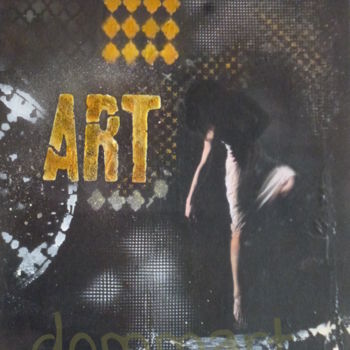 Painting titled "en apesanteur" by Dommart, Original Artwork, Acrylic