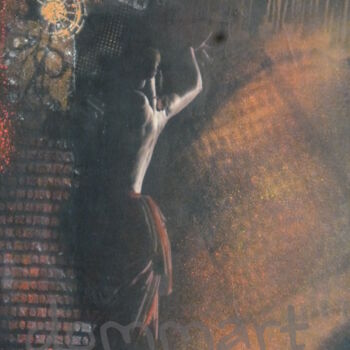 Картина под названием "kachina" - Dommart, Подлинное произведение искусства, Акрил