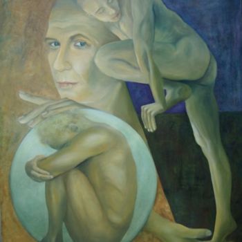 Malerei mit dem Titel "Grandir" von Domondo, Original-Kunstwerk