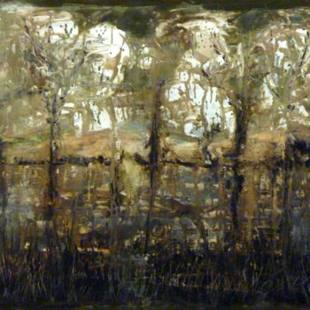 Peinture intitulée "aube.jpg" par Domondo, Œuvre d'art originale, Acrylique