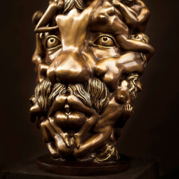FINE ARTS Wohnkultur "Dali Head" Bronze Figur Medium Size