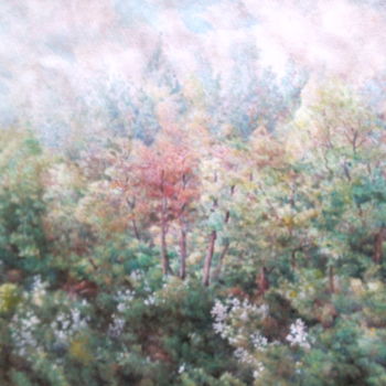 Painting titled "Selvino, settembre" by Don Barzaghi, Original Artwork, Watercolor