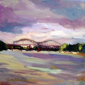 "Arrigoni Bridge" başlıklı Tablo Don Bourret tarafından, Orijinal sanat, Petrol