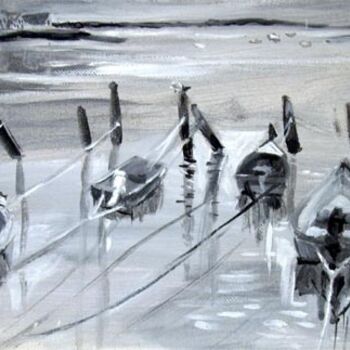 Malarstwo zatytułowany „Grey Haven” autorstwa Don Bourret, Oryginalna praca, Olej