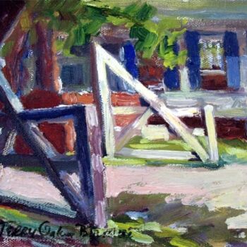 Painting titled "The Gate" by Don Bourret, Original Artwork, Oil