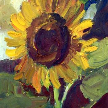 Картина под названием "Sunflower" - Don Bourret, Подлинное произведение искусства, Масло