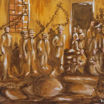 Pittura intitolato "Francisco Claudino…" da Don M. Vargas, Opera d'arte originale, Acrilico Montato su Telaio per barella in…