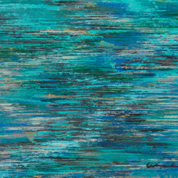 Peinture intitulée "the nature of blue" par Don Wunderlee, Œuvre d'art originale, Acrylique