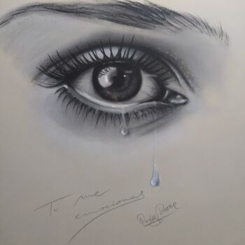Картина под названием "Emociones" - Donabatar, Подлинное произведение искусства, Пастель