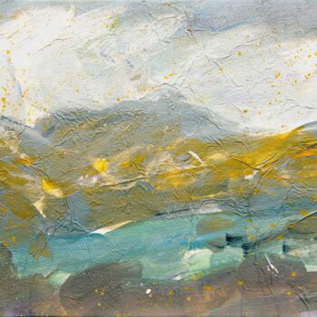 Malerei mit dem Titel "Knockan Crag" von Donald Mcleman, Original-Kunstwerk, Acryl Auf Andere starre Platte montiert