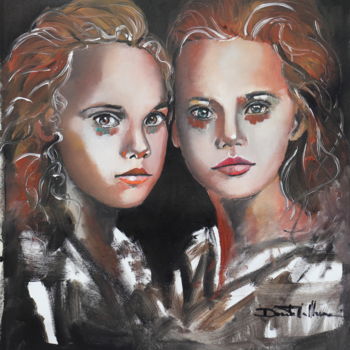 Pittura intitolato "Complicity II" da Donatella Marraoni, Opera d'arte originale, Olio