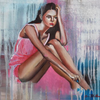Pittura intitolato "Please hide me." da Donatella Marraoni, Opera d'arte originale, Olio