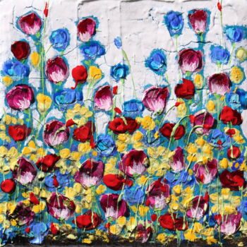 Malerei mit dem Titel "spring 2023" von Donatella Marraoni, Original-Kunstwerk, Öl