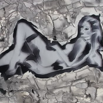 Pittura intitolato "Donna Nuda" da Donatella Marraoni, Opera d'arte originale, Altro