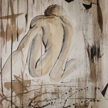 Pittura intitolato "Man" da Donatella Marraoni, Opera d'arte originale, Acrilico