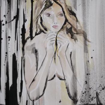 Malerei mit dem Titel "Look into my eyes" von Donatella Marraoni, Original-Kunstwerk, Acryl