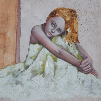 Painting titled "Alysia" by Donatella Marraoni, Original Artwork, Oil