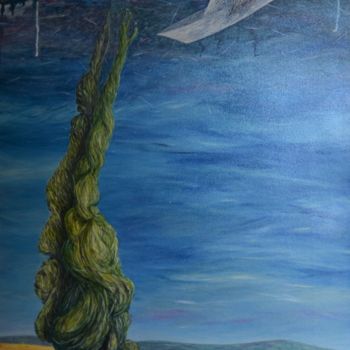 Pintura intitulada ""Sognando nuovi ori…" por Donato Larotonda, Obras de arte originais, Acrílico Montado em Painel de madei…