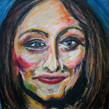 Рисунок под названием ""Jodie Foster"" - Don David Young (dondavid), Подлинное произведение искусства, Масло