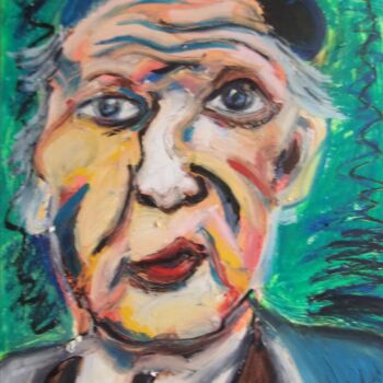Картина под названием ""Crooked Nose Man"" - Don David Young (dondavid), Подлинное произведение искусства, Масло