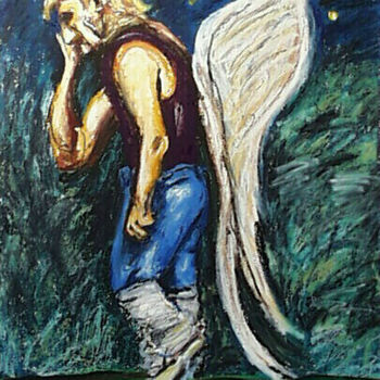 Рисунок под названием ""Quest For Angelfir…" - Don David Young (dondavid), Подлинное произведение искусства, Масло