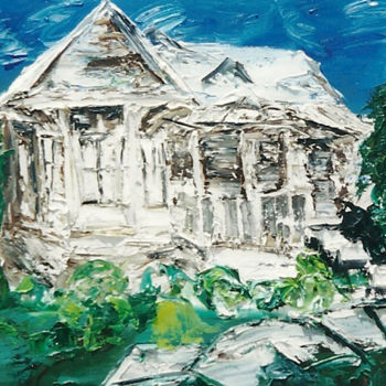 Malarstwo zatytułowany „"Enchanted Cottage"” autorstwa Don David Young (dondavid), Oryginalna praca, Olej Zamontowany na Dre…