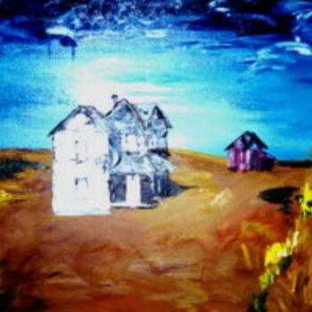 Painting titled ""The Abandonment"" by Don David Young (dondavid), Original Artwork, Oil Mounted on Wood Stretcher frame