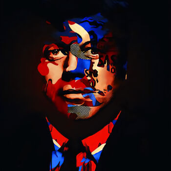 「JFK The magic bullet」というタイトルのデジタルアーツ Doniazadeによって, オリジナルのアートワーク, デジタル絵画