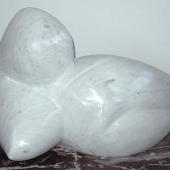 Sculpture titled "Blanche" by Bertrand Donnot, Original Artwork, Stone