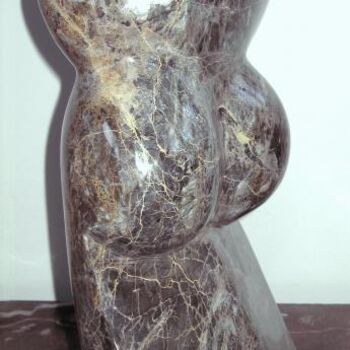 Skulptur mit dem Titel "idole Picte" von Bertrand Donnot, Original-Kunstwerk, Stein