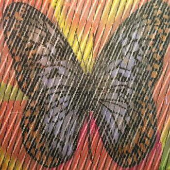 Tekening getiteld "Butterfly Series 1" door Don Weber, Origineel Kunstwerk, Pastel