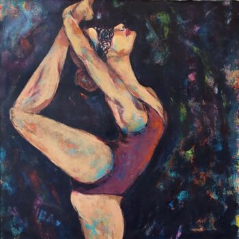 Pittura intitolato "My body is a pill y…" da Mina Donyavi, Opera d'arte originale, Acrilico